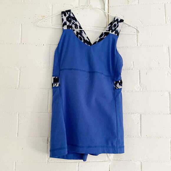 LULULEMON Push Ur Limits Tank Sprinkler Blue Ikat 4 - Picture 3 of 8